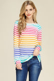 Rainbow Stripes Top