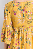 Weekend In The Hamptons Floral Print Dress | Yellow