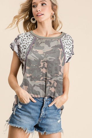 Oh So Chic Camo Top