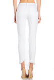 Trendsetter Skinny Jeans With Fray Hem - White