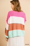 Spun Sugar Color Block Sweater
