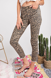 On The Prowl Leopard Print Jeans