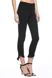 Trendsetter Skinny Jeans With Fray Hem - Black